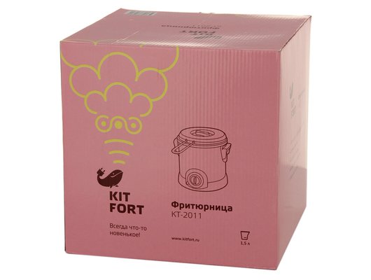 Фритюрница KITFORT KT-2011 серебристый/черный